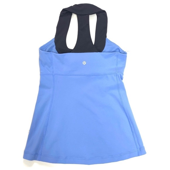 LULULEMON Scoop Neck Tank in  Color Block Blue with Gray - Picture 8 of 10